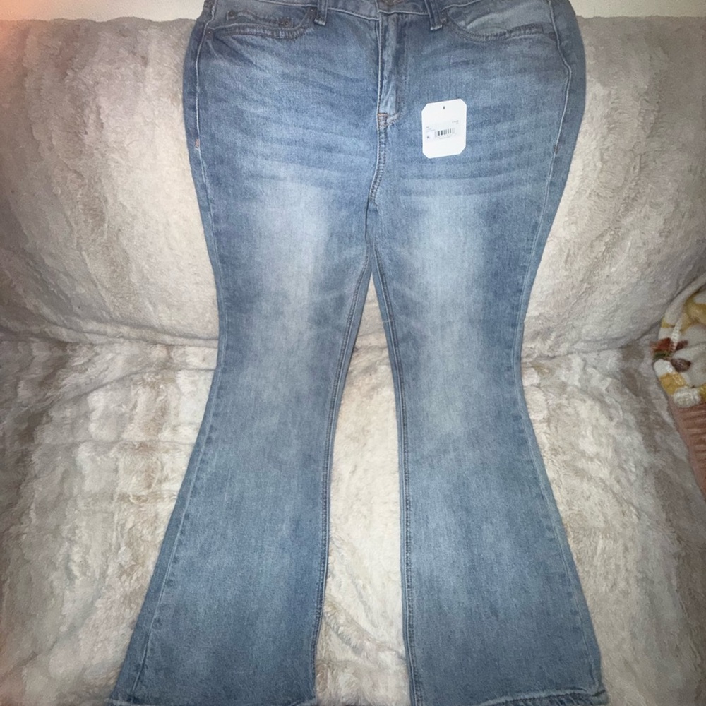 Altar'd State Light Blue Flare Jeans